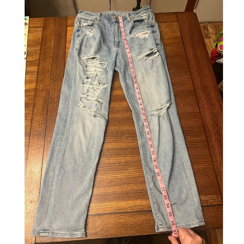 American Eagle Size 6 Stretch Distressed Jeans - Picture 5 of 10